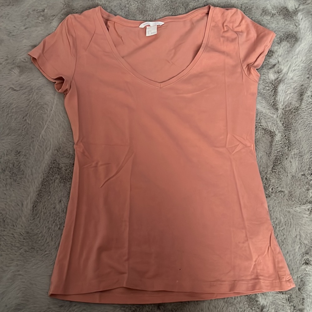 Coral color H&M shirt S 🪸